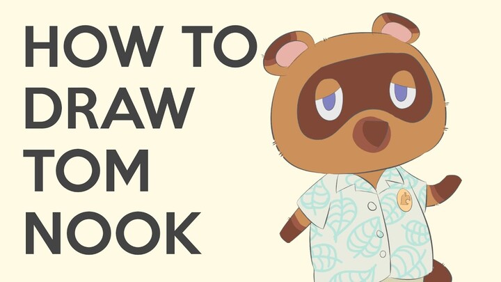 How to Draw Tom Nook from Animal Crossing SUPER EASY!! (no switch required)