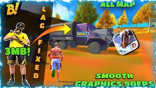 Fix lag Smooth Potato Graphics Config 90Fps all map🔥Free Fire Gameplay 90Fps