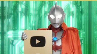 Animasi pesan "Terima Kasih" khusus untuk memperingati 1 juta pelanggan saluran resmi Ultraman.