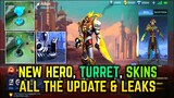 NEW TURRET,HERO,NEW SOUND EFFECT + NEW SKINS & ALL UPCOMING UPDATES || MLBB