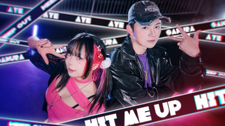 【Sakura x Aoyoru】HIT ME UP【Koreografi orisinal】