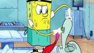 SpongeBob tiến hành phẫu thuật cho Squidward, đáng sợ đến nỗi Squidward không dám cử động!