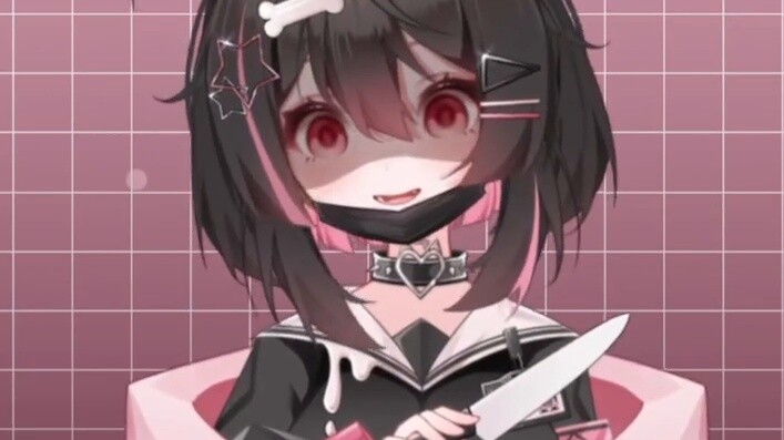 【Free live2d model】Get to know the super dynamic pink and black little devil in 13 seconds! !