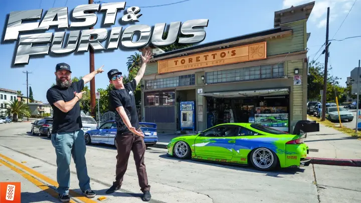 We Tour Fast & Furious Locations in LA with our built Mitsubishi Eclipse GSX!