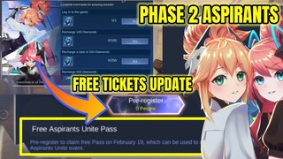 Phase 2 Aspirants Free Tokens Event + Free Bonus Rewards | MLBB