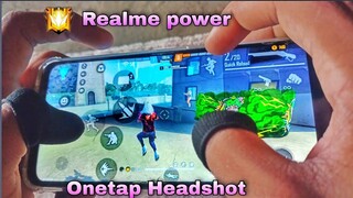 Realme narzo 20 pro free fire gameplay test 4 finger claw handcam m1887 onetap headshot 90HZ display