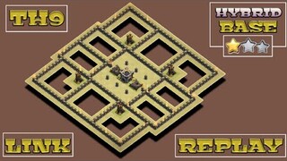 NEW TH9 WAR BASE + REPLAY PROOF | ANTI ZAP WITCHES / LAVALOONS + LINK | CLASH OF CLANS