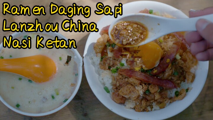 Ramen Daging Sapi Lanzhou China+Nasi Ketan