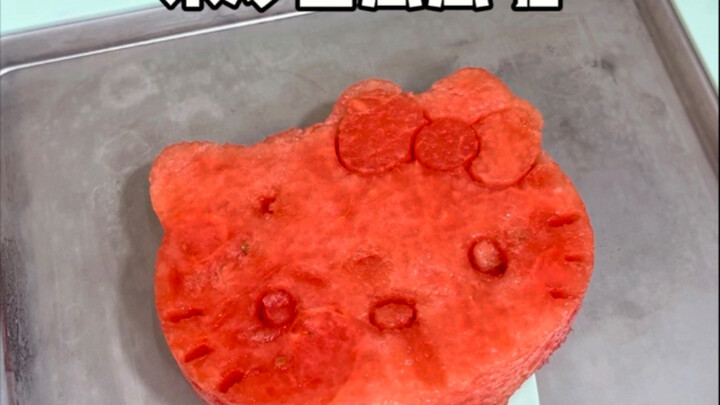 تجربة غامرة لتحضير ثلج البطيخ المقرمش…‼️
