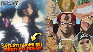 INCREDIBILI Novità su One Piece: Svelati FINALMENTE i nomi della Ciurma di Shanks!!