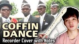 COFFIN DANCE - Recorder Flute Cover with Easy Letter Notes and Lyrics