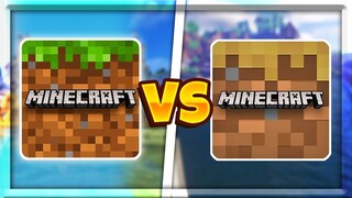 Minecraft Vs Minecraft Trial | MCPE vs MCPE Trial