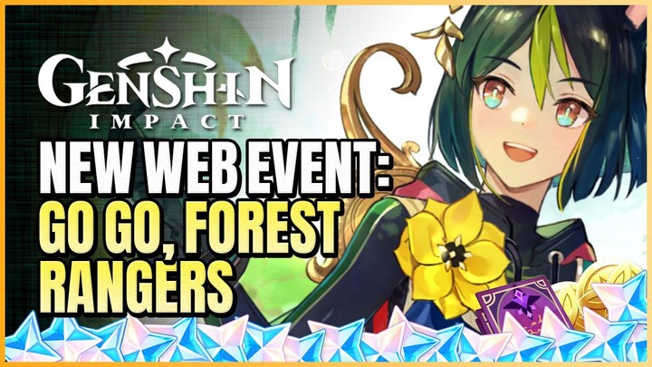 How To Play Go, Go, Forest Rangers! New Tighnari Web Event | Primogems & Wallpaper | Genshin Impact