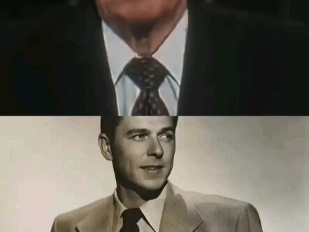 U.S. President Reagan Delivers a Speech