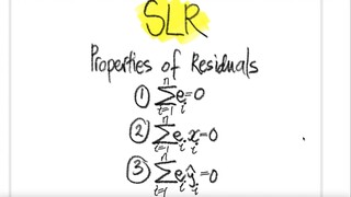 stat: SLR Properties of residuals