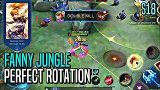 FANNY JUNGLE!! PERFECT ROTATION | Fanny : RANKED GAMEPLAY | Mobile Legends