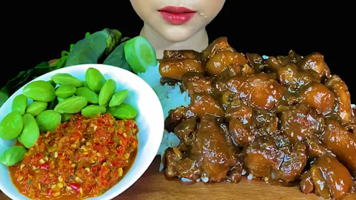 WILD BOAR CURRY, SPICY CHILLI SAUCE, STINK BEANS & RICE 먹방 MUKBANG