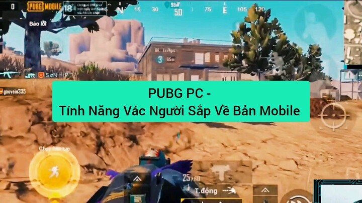 tính năng vác người sắp về bản mobile