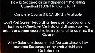 How to Succeed as an Independent Marketing Consultant 100K Mkt Consultant Course download