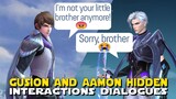 ALL AAMON AND GUSION HIDDEN SPECIAL INTERACTIONS! | GUSION HATES AAMON | PAXLEY FAMILY MOBILE LEGEND