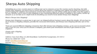 Sherpa Auto Shipping