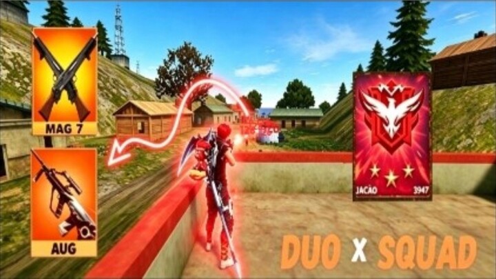 joguei de aug e Mag 7 fiz booyah, duo x squa
