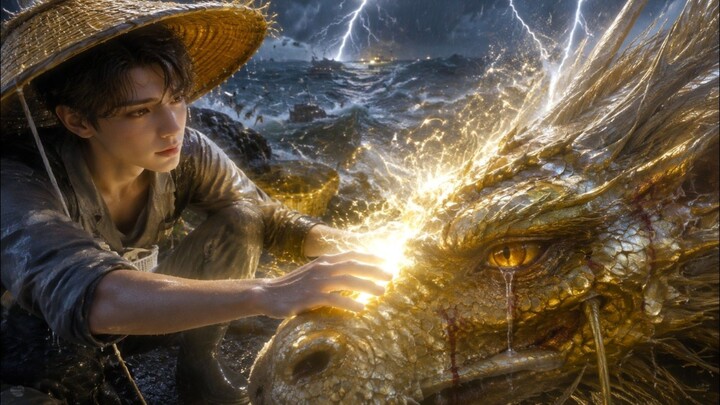 A Poor Young Man Saves an Injured Dragon Then Gains Divine Powers and Becomes Rich!