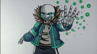 How To Draw Ganz Sans Undertale Cách vẽ Gztale Sans Siêu Ngầu