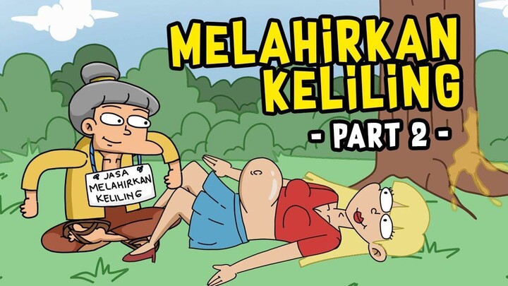 BAYI TERKAYA! Momen MELAHIRKAN Anak SULTAN  Kartun Acing Lucu  Funny Cartoon