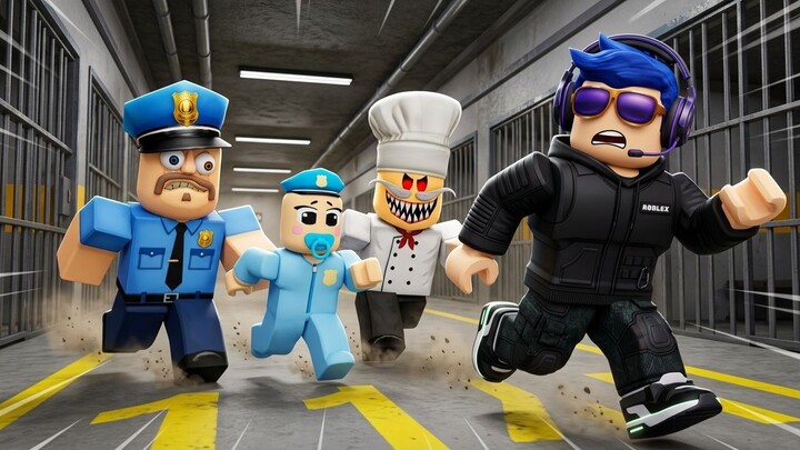 Big-Headed Police Prison Escape (Obby)