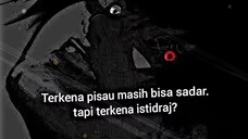 Terkena pisau masih bisa sadar.Tapi