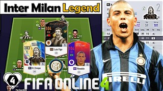 Xây Dựng & Trải Nghiệm Đội Hình " INTER MILAN Legend " Khủng Nhất Vs RONALDO, CRESPO, FIGO & BAGGIO