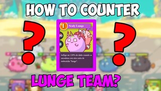 HOW TO COUNTER LUNGE TEAM EASILY?