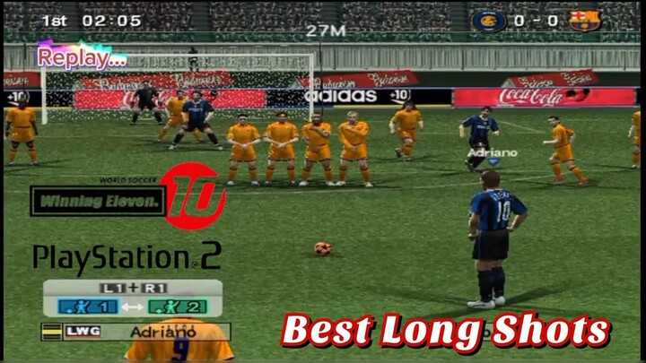 Pemain Dengan Tendangan Kencang di Winning Eleven PS2 - Top Player Long shot goal Winning Eleven PS2