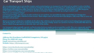 Car Transport Ships