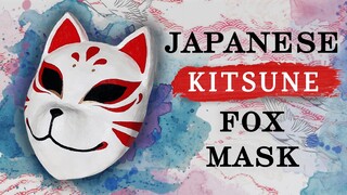 How to make a Japanese Kitsune mask! (full-face)