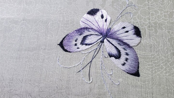 普通的刺绣日常，第N只蝴蝶