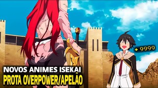 🌍5 NOVOS ANIMES ISEKAI ONDE O PROTAGONISTA É OVERPOWER/APELÃO! (NOVOS ISEKAIS 2023)