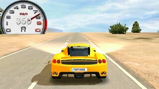 Ferrari Enzo, 350km/h Top Speed on Santorini Driving School Sim