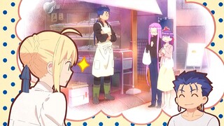 Wang-chan comes to Emiya's house for a free meal, and Aho-mo's reaction is so cute!