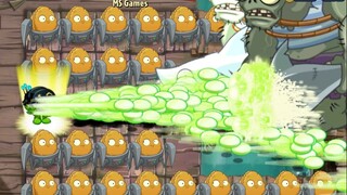 تحدي PvZ 2 - 100 نبات بأقصى مستوى ضد 3 زومبي عملاقين من القراصنة من المستوى 14 - من سيفوز؟