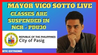 MAYOR VICO SOTTO LIVE | President Duterte Suspends ALL Classes in NCR