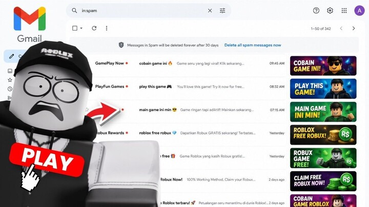COBAIN KLIK GAME SCAM YANG DIKIRIM KE EMAIL MIMIN JANGAN DITIRU....
