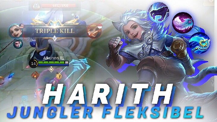 MAU JUNGLER TAPI GABISA ASSASSIN? HARITH SOLUSINYA 😈| MONTAGE MLBB