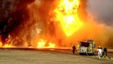 Airport Firefighters Shoot Fuel on Fire in Training Accident (New Footage)