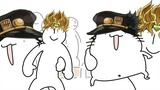 DIO and Jotaro playing with each other's bodies