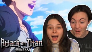 WE BACK!! | Attack On Titan Season 4 Part 3 Trailer REACTION! (AOT PV 1)