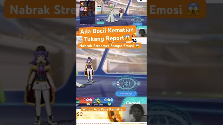 Ada Bocil Kematian Caper Nabrak Streamer Pokemon Unite 😱 #pokemonunite #indonesia #shorts #short