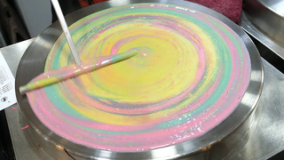 / rainbow cheese crepe - thai street food