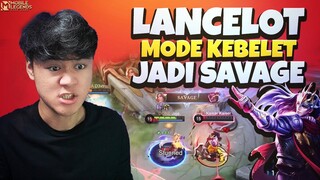 LANCELOT JEJE MODE KEBELET MALAH JADI SAVAGE !! EMBLEM KILLING SPREE AGRESIF - Mobile Legends